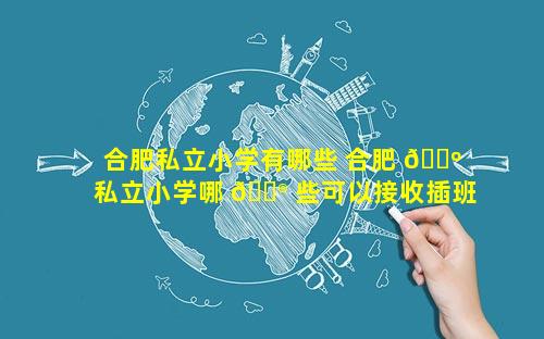 合肥私立小学有哪些 合肥 🌺 私立小学哪 💮 些可以接收插班生